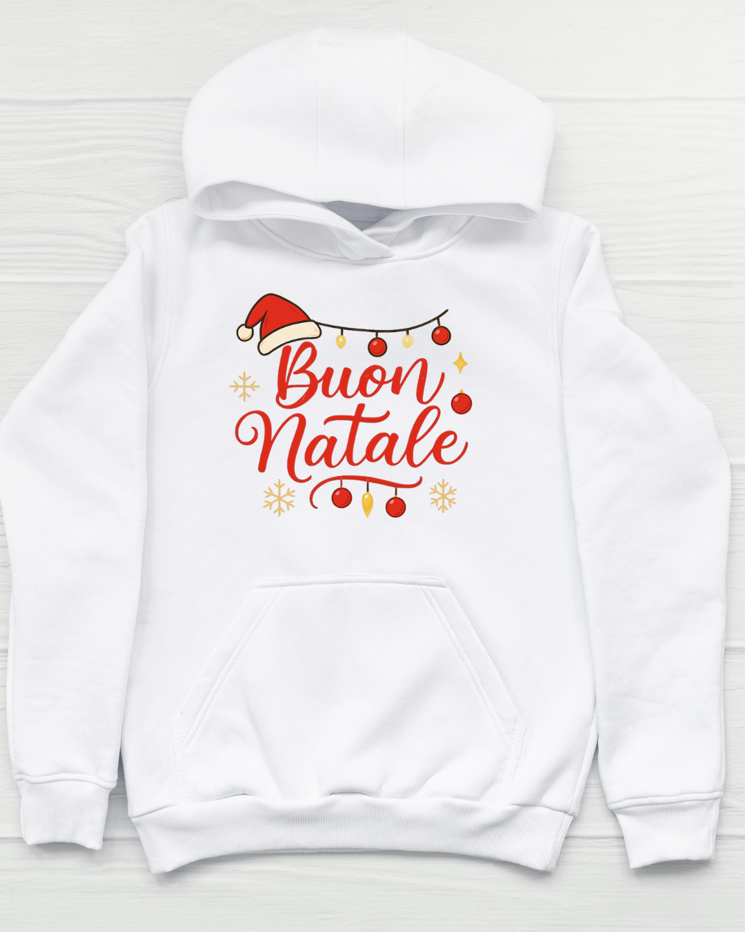 Felpa “Buon Natale” – semplice, elegante, natalizia– Merry Christmas by AdCraft