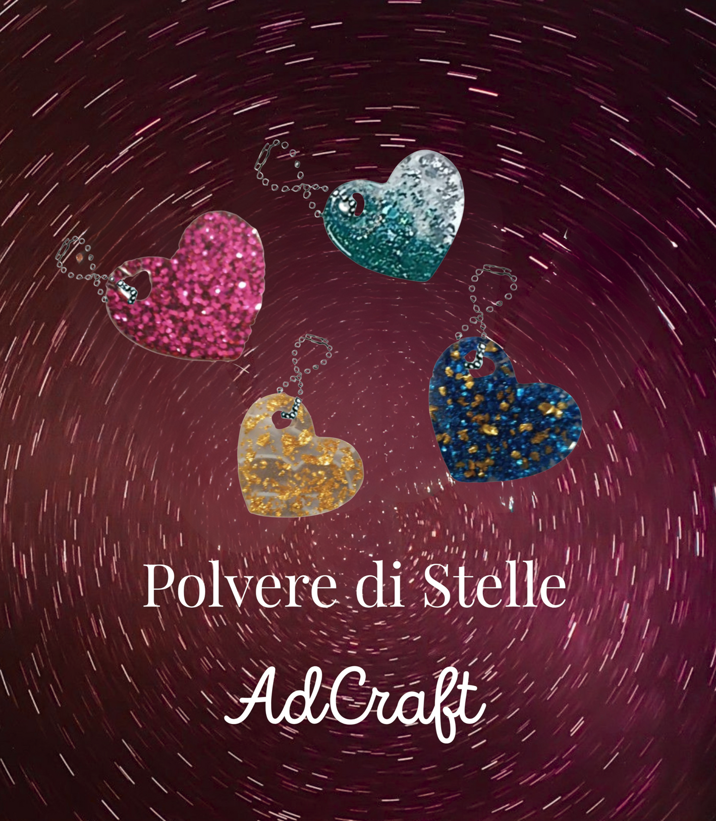 Portachiavi "Galaxy glow"– Polvere di Stelle by AdCraft