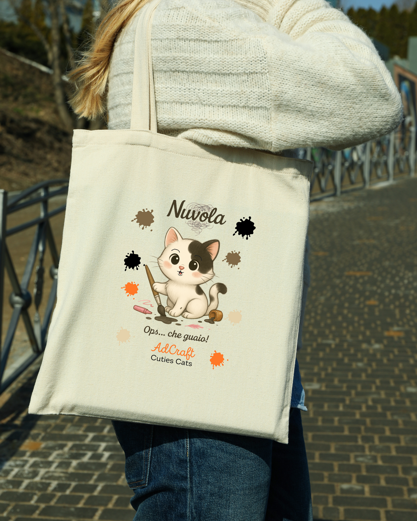 Tote bag Nuvola- Cuties Cats