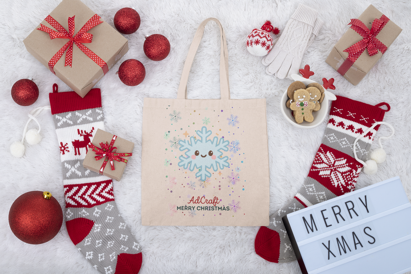 Tote Bag “Fiocco di Neve” – Edizione Natalizia