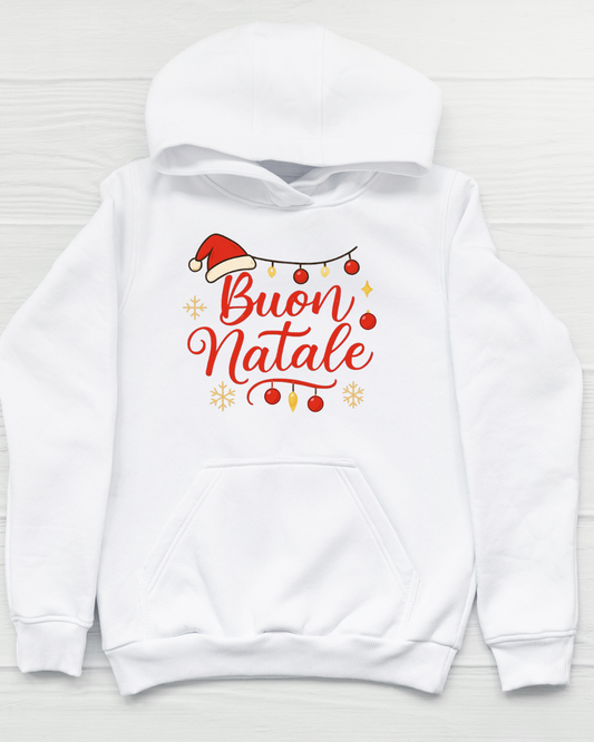 Felpa “Buon Natale” – semplice, elegante, natalizia– Merry Christmas by AdCraft