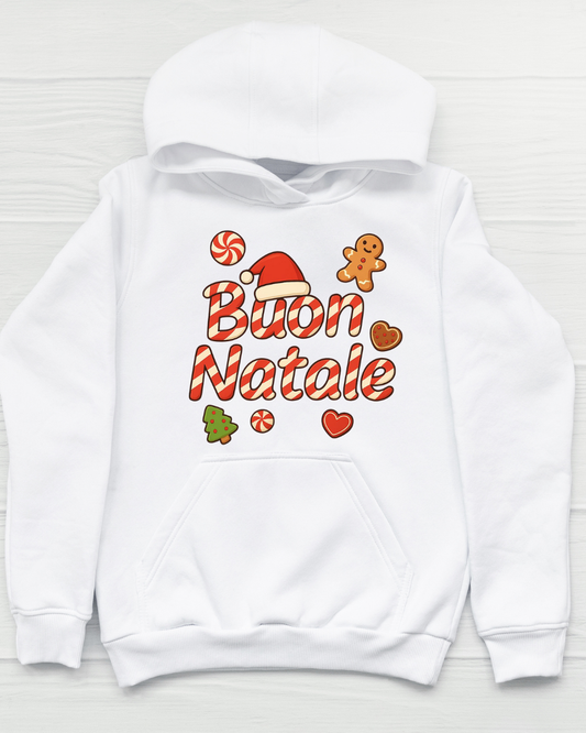 Felpa “Buon Natale” – dolce come le feste!– Merry Christmas by AdCraft