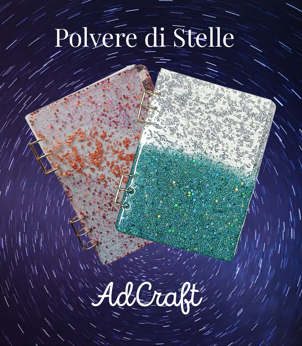 Quaderno A5 "Galaxy Glow' Polvere di Stelle by AdCraft