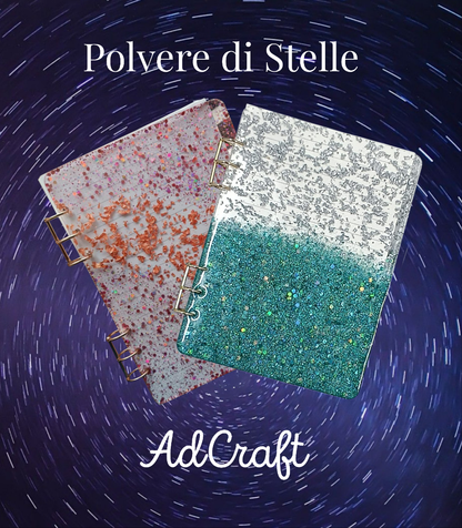 Quaderno A5 "Galaxy Glow' Polvere di Stelle by AdCraft