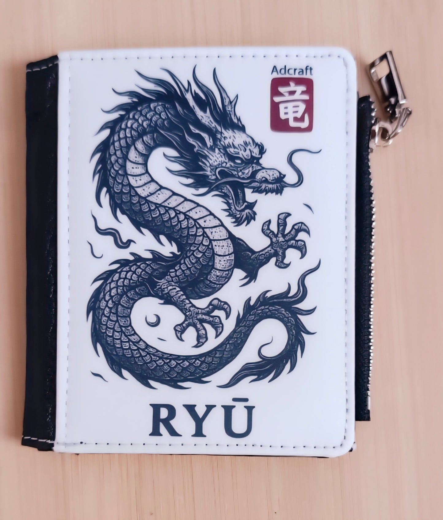 Portafoglio RYŪ doppia grafica drago e logo