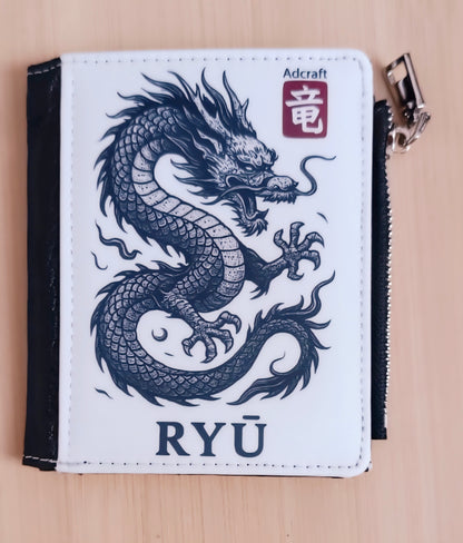 Portafoglio RYŪ doppia grafica drago e logo