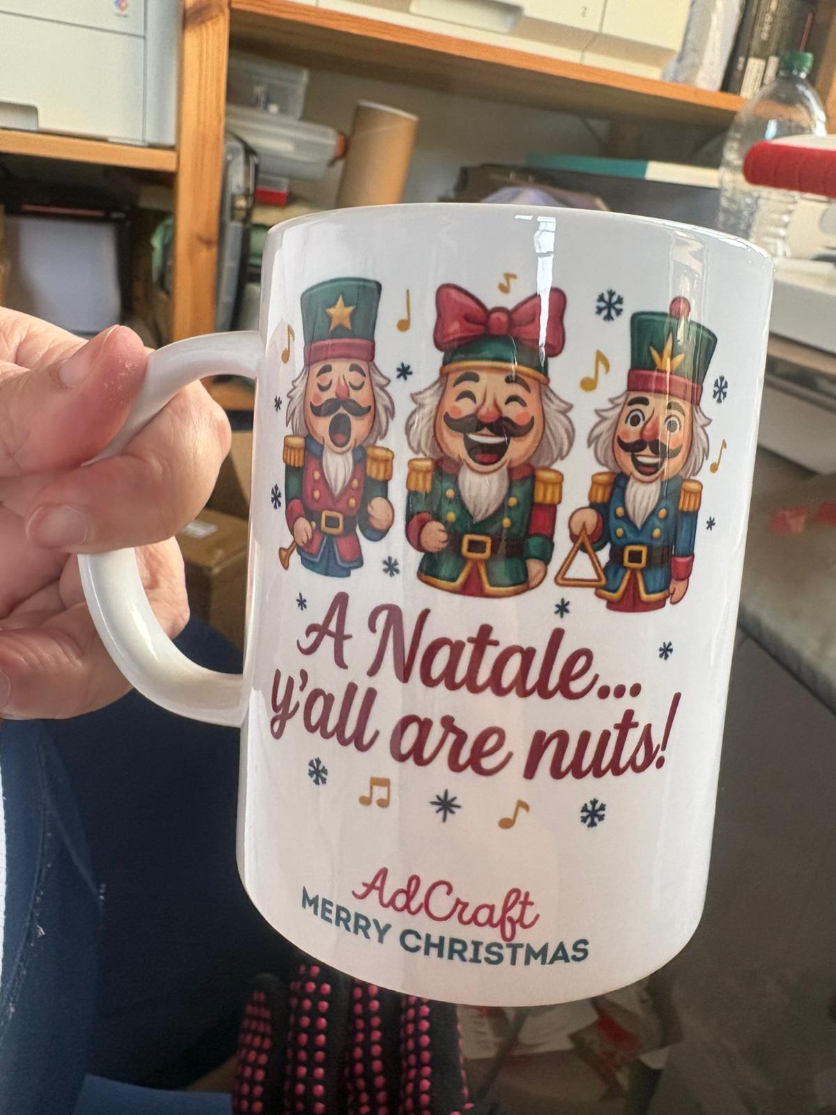 Tazza “A Natale… y’all are nuts!” – Schiaccianoci pazzerelli - Merry Christmas by AdCraft