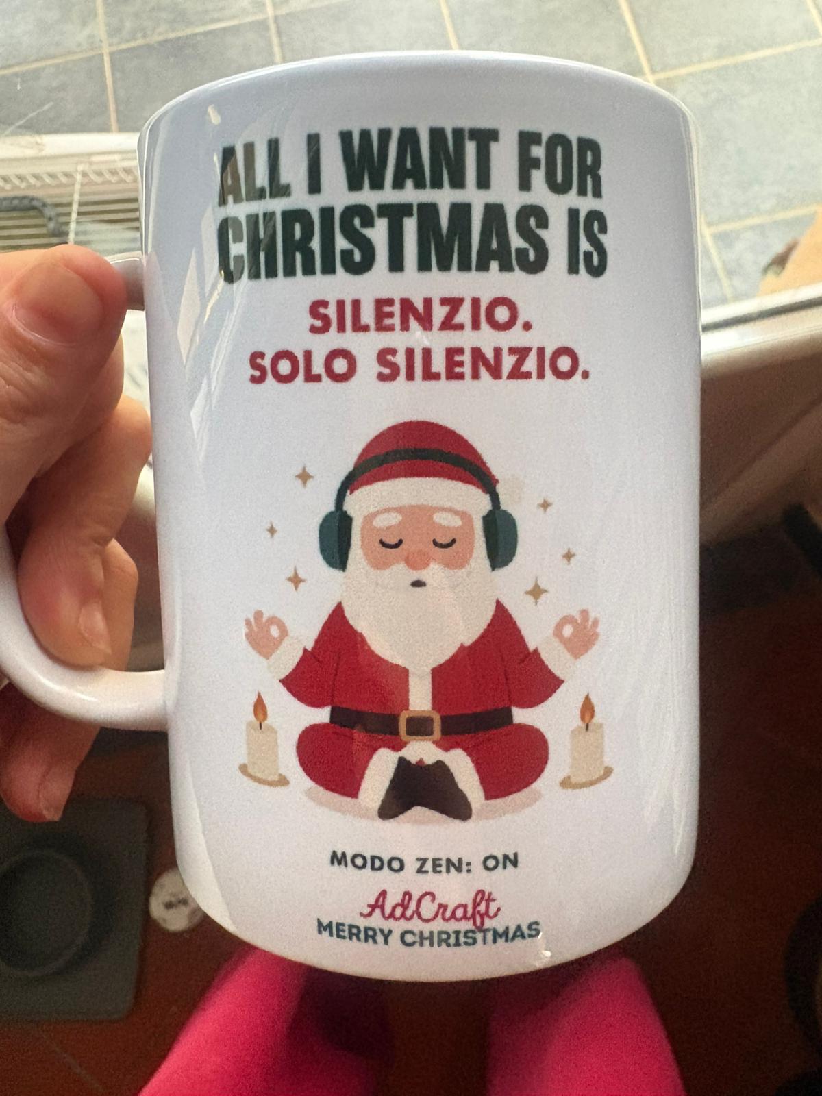 Tazza Babbo Zen – “Silenzio. Solo silenzio.” – Merry Christmas by AdCraft