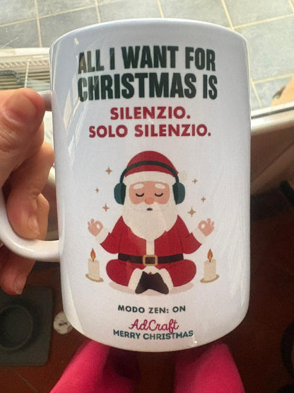 Tazza Babbo Zen – “Silenzio. Solo silenzio.” – Merry Christmas by AdCraft