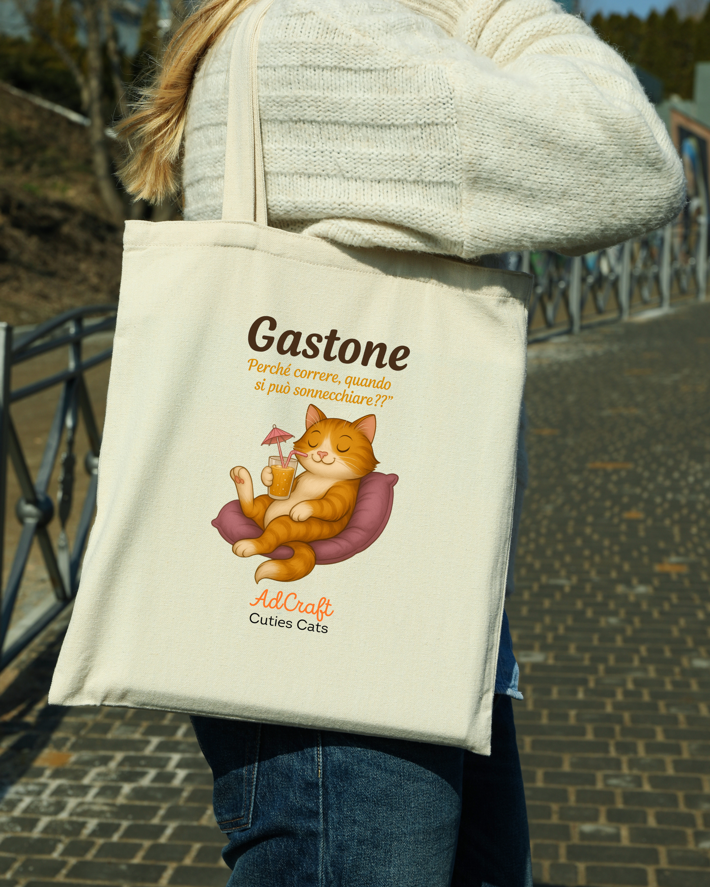 Tote Bag “Gastone” – Cuties Cats